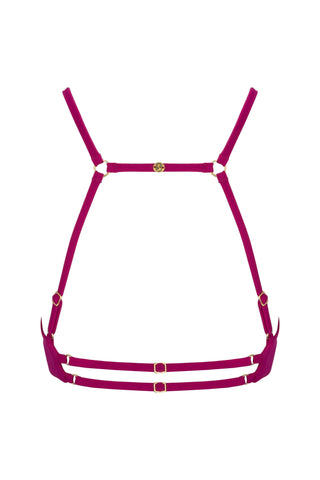 Carla Pole Top Purple Flame - Sway Tops pole dance ECONYL® regenerated nylon