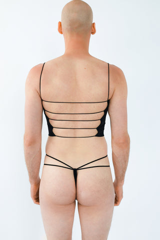 Temptress Mens Pole Dancing G-String Thong Black