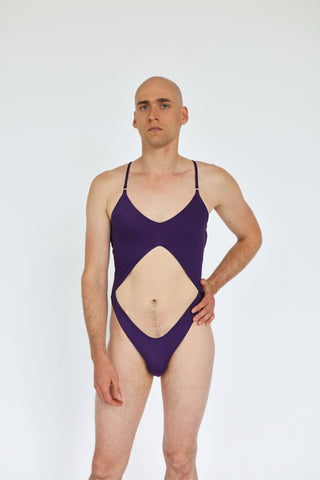 Naomi Mens Pole Dance Bodysuit V2 Sugar Plum
