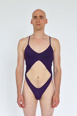 Naomi Mens Pole Dance Bodysuit V2 Sugar Plum
