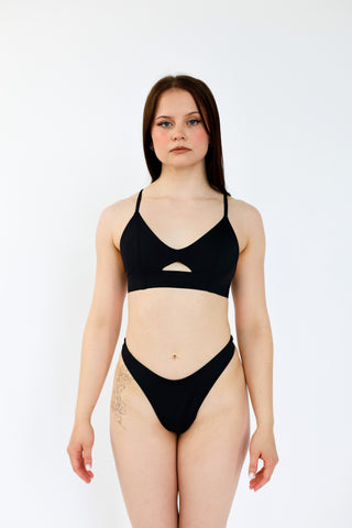 Giselle High Waist Pole Dance Shorts Black
