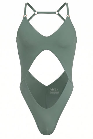 Naomi Mens Pole Dance Bodysuit V2 Xandu Green