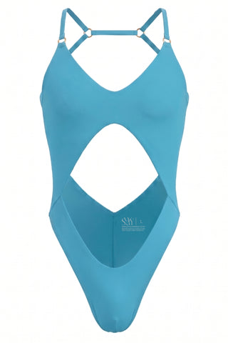 Naomi Mens Pole Dance Bodysuit V2 BLUE LAGOON