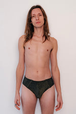 Sustainable mens pole wear: Sway Alton - mens shorts - in starry night black sparkle - recycled polyamide lurex with soft viscose lining - mens pole wear