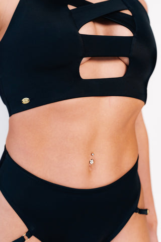 Bettie Pole Top Black