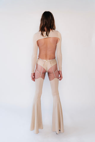 Lauren Sparkly Longsleeve Shrug Champagne Gold