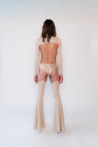 Lauren Sparkly Longsleeve Shrug Champagne Gold