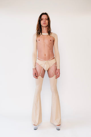 Lauren Sparkly Longsleeve Shrug Champagne Gold