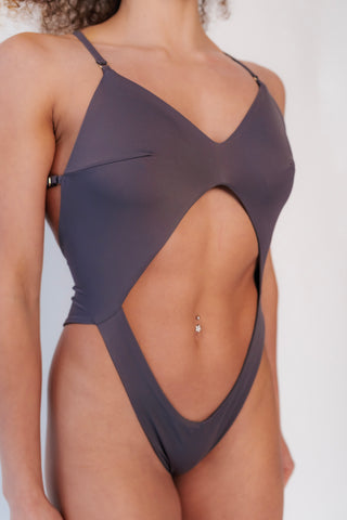 Naomi Pole Dance Bodysuit V2 Iron Ore