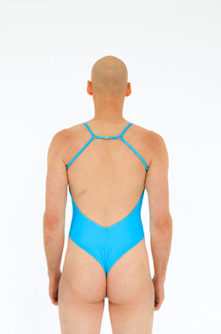 Naomi Mens Pole Dance Bodysuit V2 BLUE LAGOON