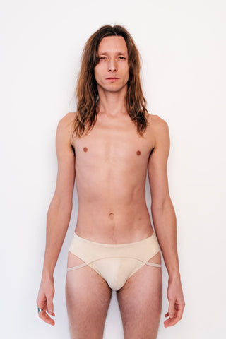 Nathan Garter Shorts Champagne Gold