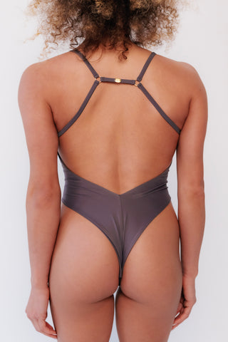 Naomi Pole Dance Bodysuit V2 Iron Ore
