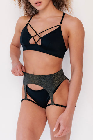 Ruby Pole Garter Shorts Starry Night