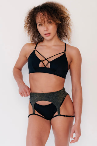 Ruby Pole Garter Shorts Starry Night