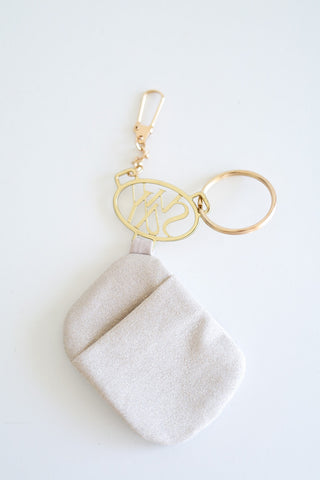 Sway Logo Keychain Champagne Gold - Sparkly Pole Dance Accessory with Storage Pouch