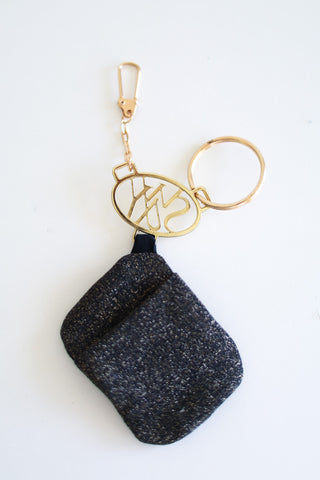 Sway Logo Keychain Champagne Gold - Sparkly Pole Dance Accessory with Storage Pouch