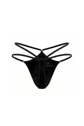 Temptress Mens Pole Dancing G-String Thong Black